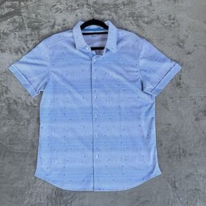 REV 3 Short Sleeve Performance Shirt Blue Men's Size Medium NWOT